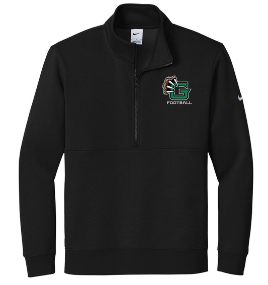 Guilford Football - Nike Club Fleece Sleeve Swoosh 1/2-Zip