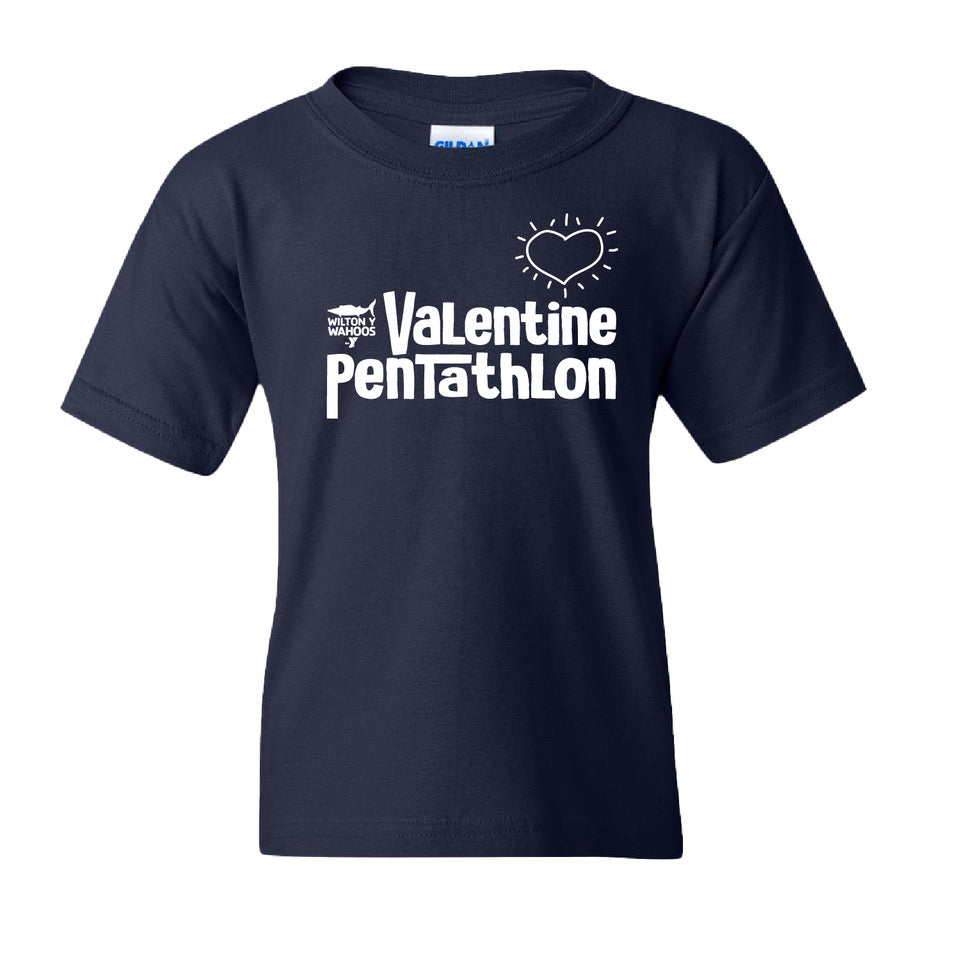 Valentine Pentathlon - Wilton Y Wahoos Team T-Shirt