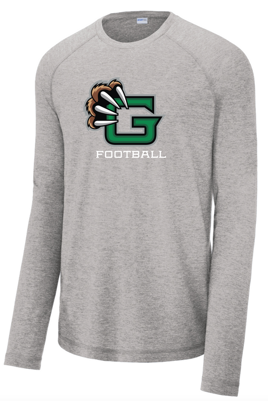 Guilford Football - Tri-Blend Wicking Raglan Long Sleeve Tee