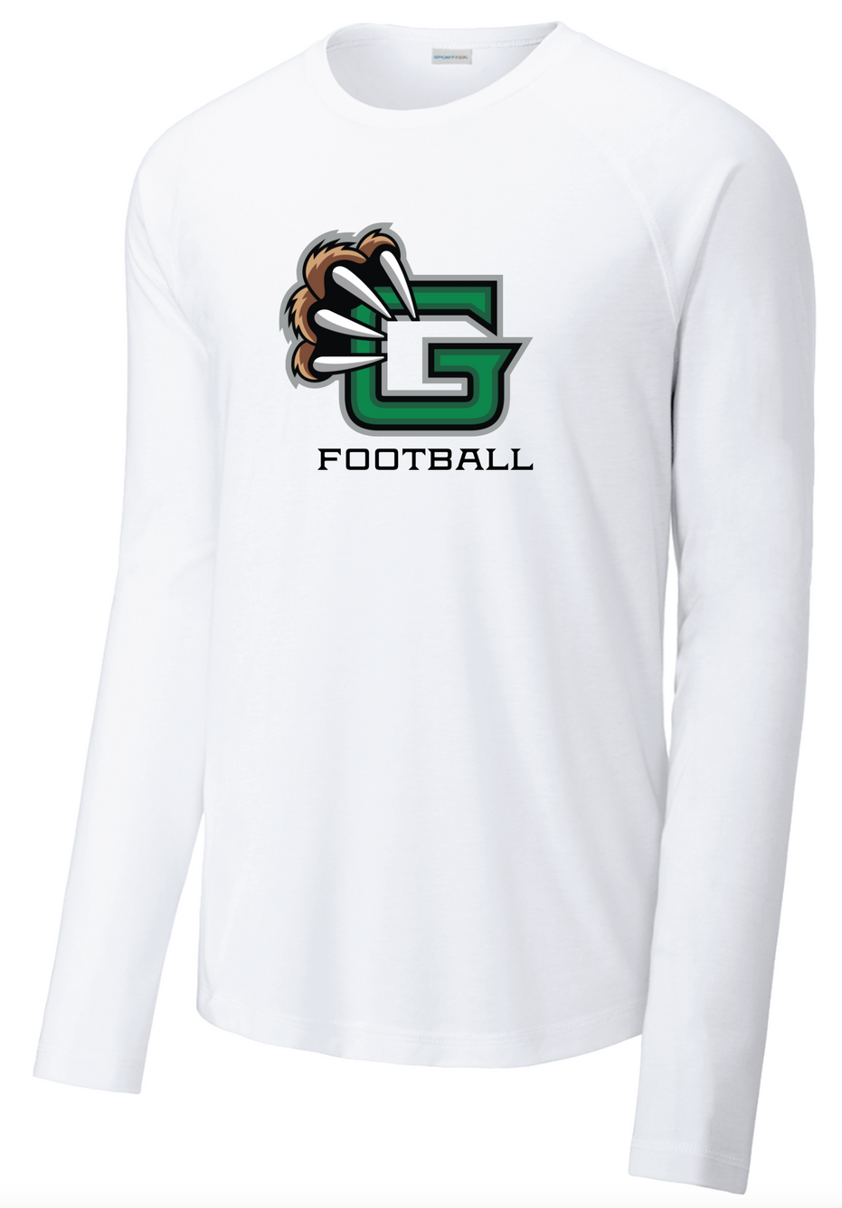 Guilford Football - Tri-Blend Wicking Raglan Long Sleeve Tee