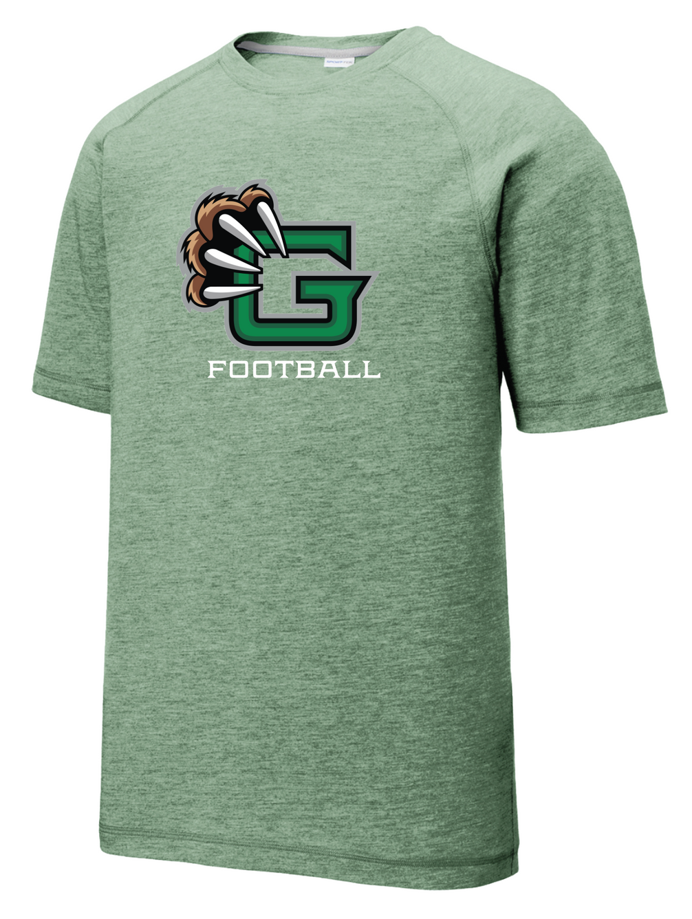 Guilford Football - Tri-Blend Wicking Raglan Tee
