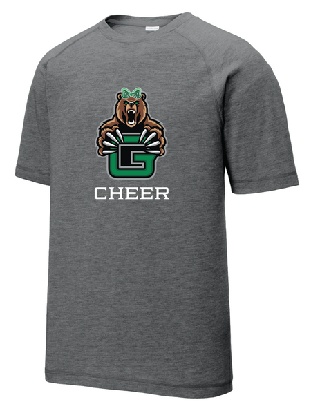 Guilford Cheer - Tri-Blend Wicking Raglan Tee