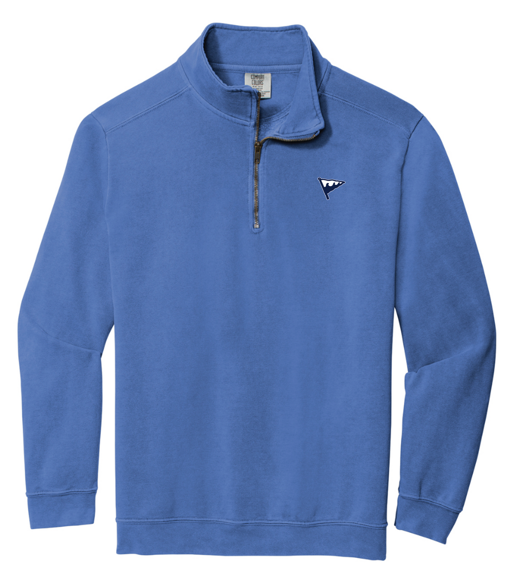 Off Soundings - Garment-Dyed Quarter Zip Sweatshirt