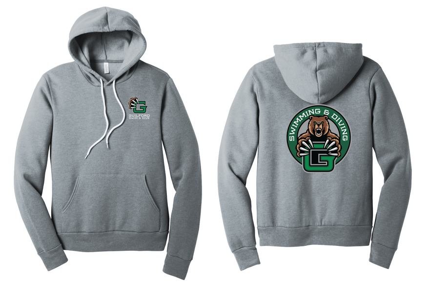 Guilford Swimming & Diving - Unisex Sponge Fleece Hoodie