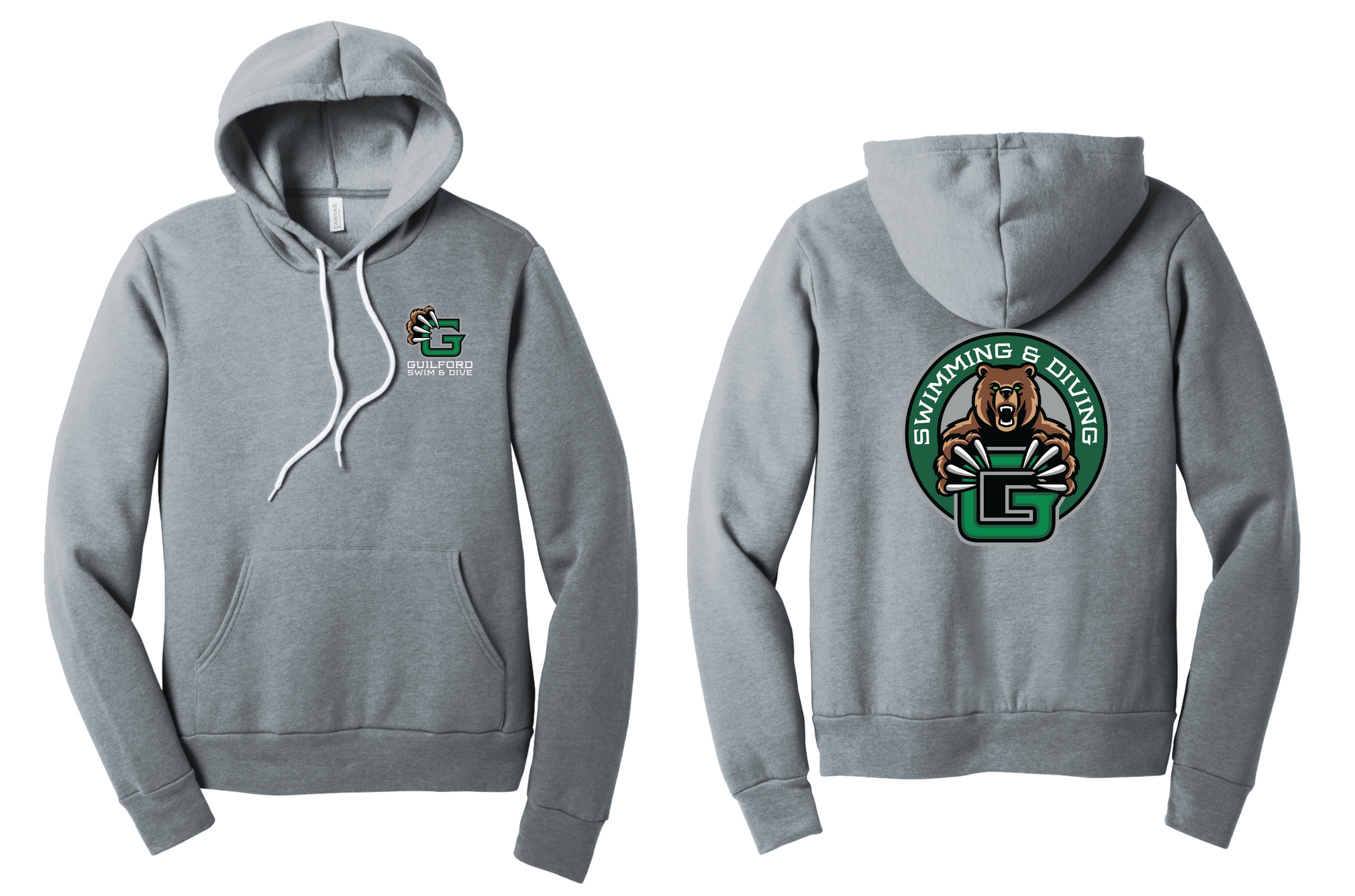 Guilford Swimming & Diving - Unisex Sponge Fleece Hoodie