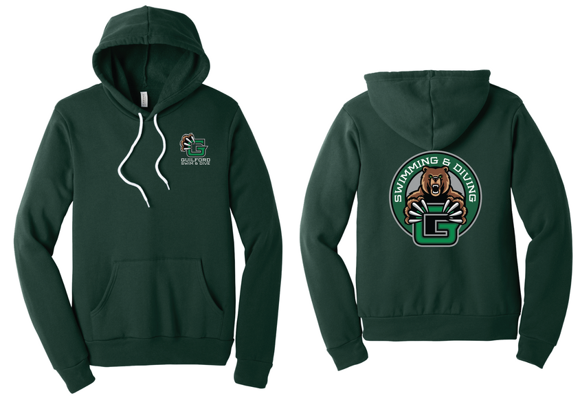Guilford Swimming & Diving - Unisex Sponge Fleece Hoodie