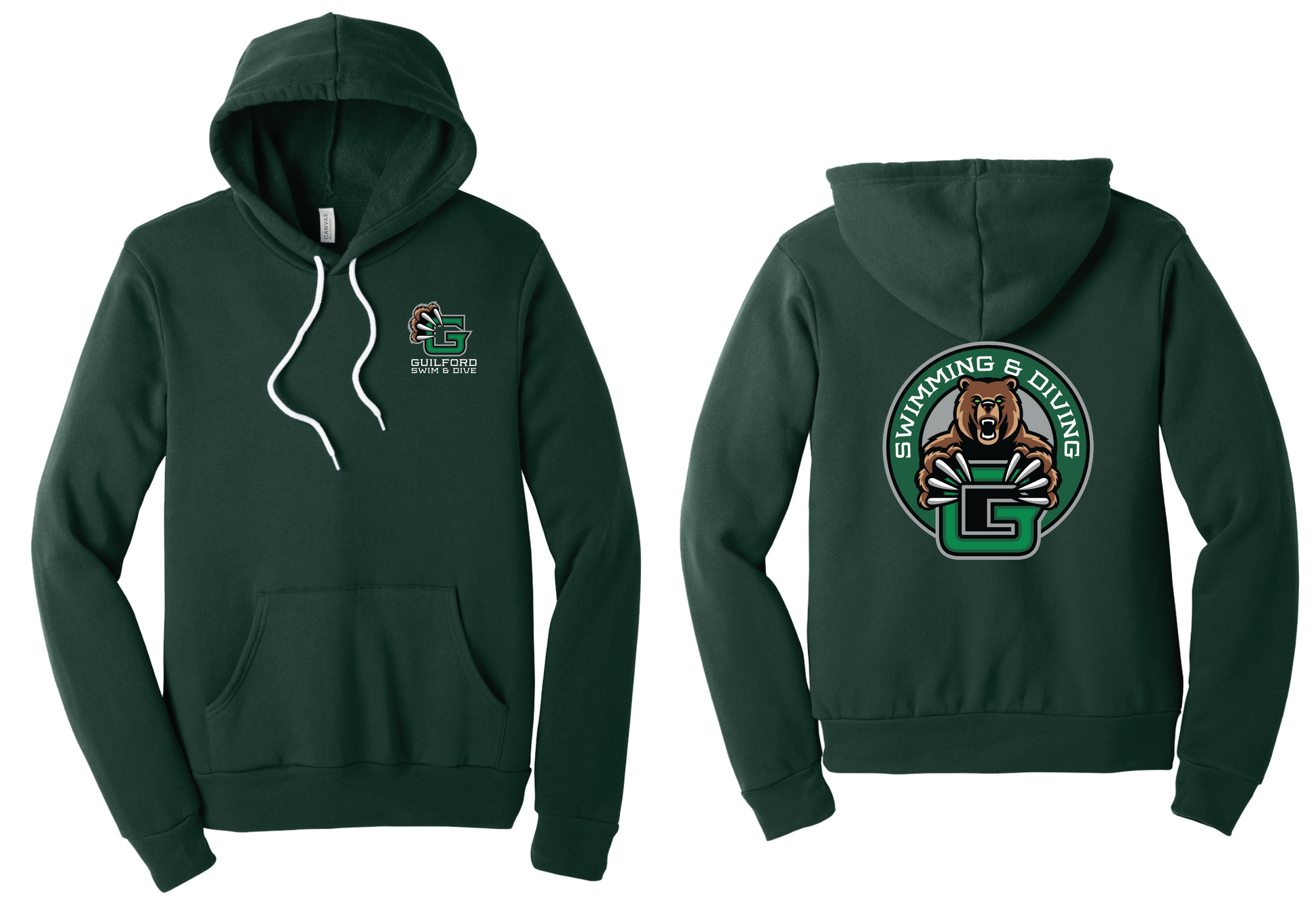 Guilford Swimming & Diving - Unisex Sponge Fleece Hoodie
