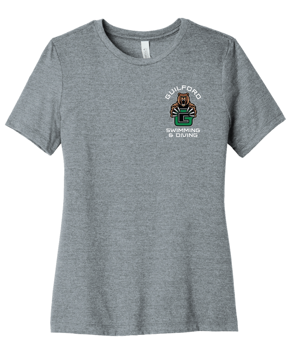 Guilford Swimming & Diving - Women's Relaxed Fit CVC Tee