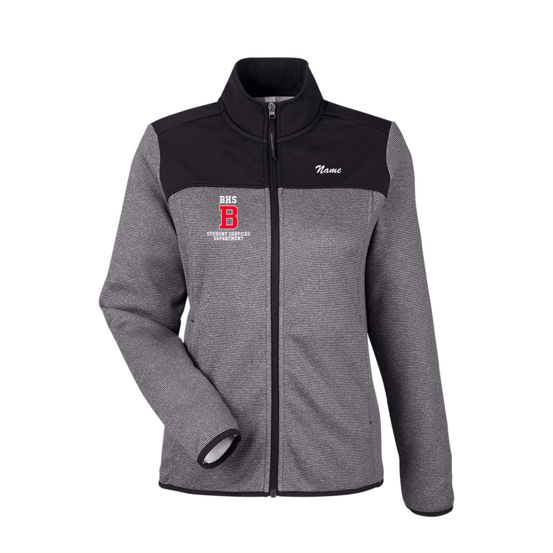 BHS Student Services - Women's Venture Heathered Stripe Hybrid Jacket (Personalized)