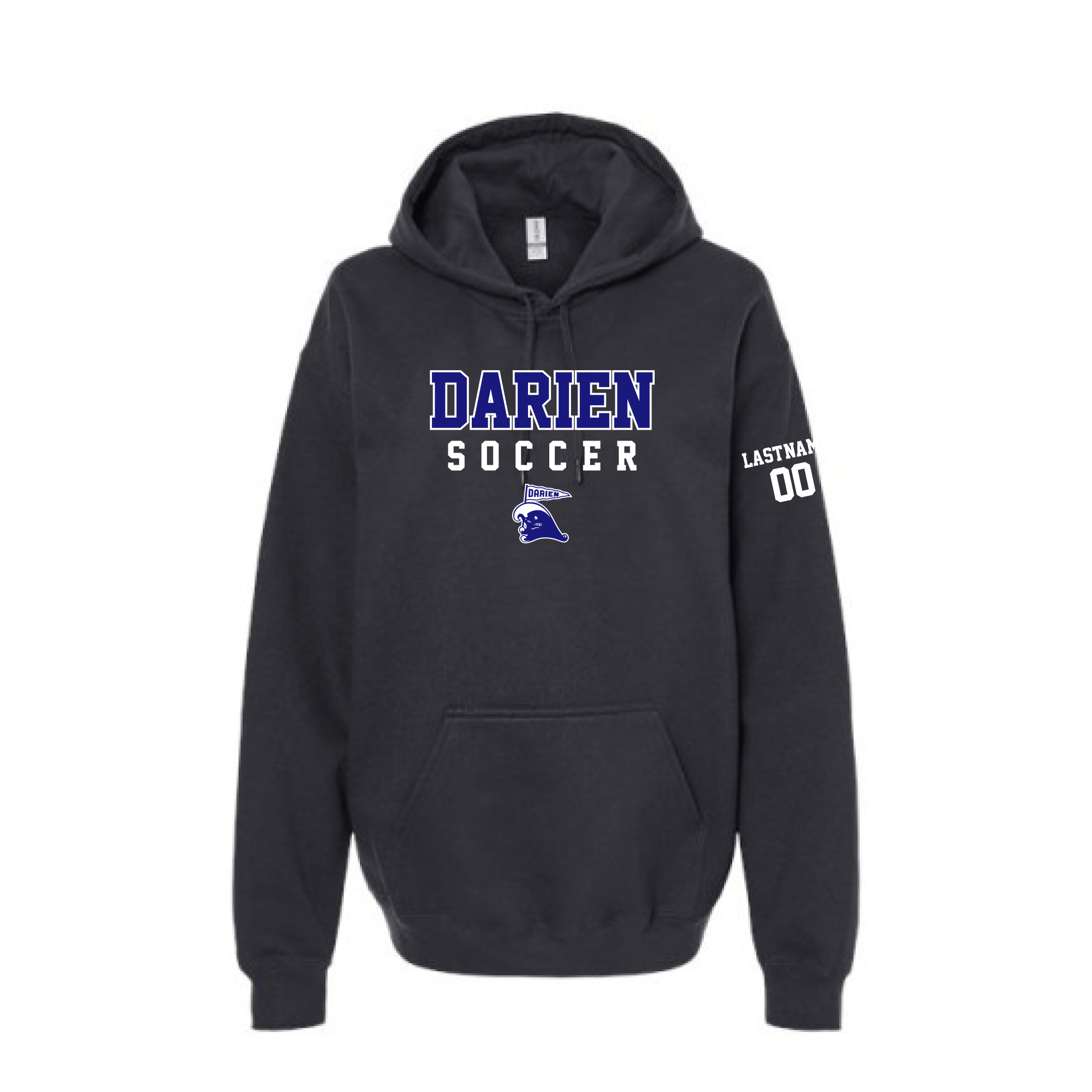 Darien Personalized Unisex Softstyle Midweight Hooded Sweatshirt