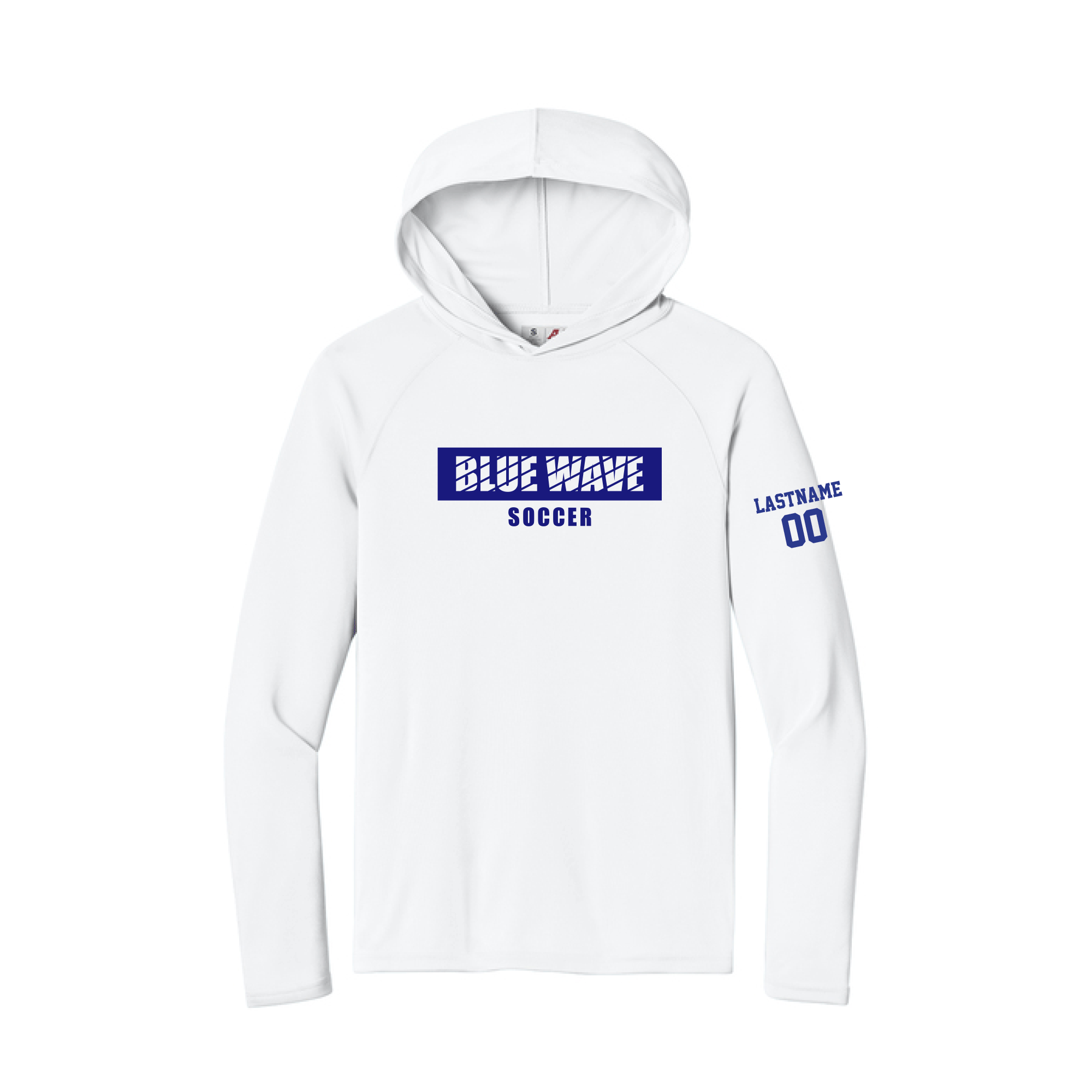Darien Personalized A4 Cooling Performance Long Sleeve Hooded Tee