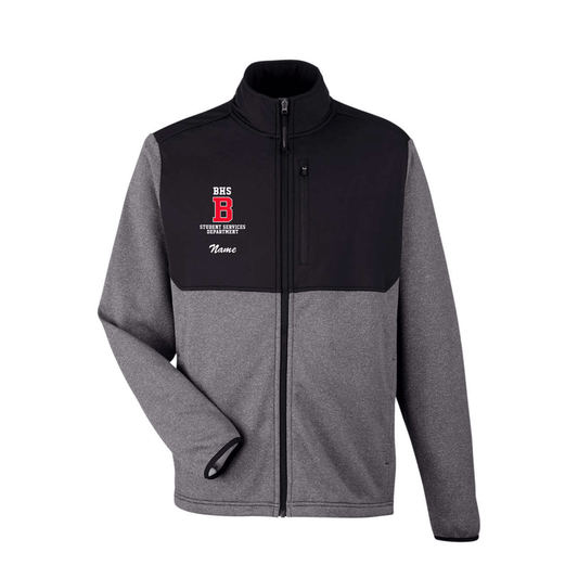 BHS Student Services - Men's Venture Heathered Stripe Hybrid Jacket (Personalized)