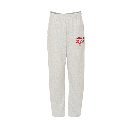 Wilton Y Wahoos - NuBlend® Open-Bottom Sweatpants with Pockets