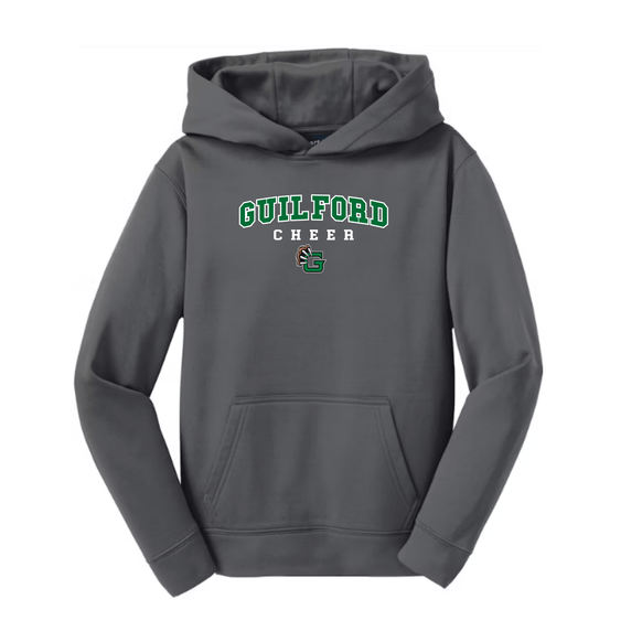 Guilford Cheer - Youth Performance Fleece Hooded Pullover