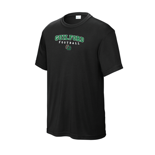 Guilford Football - Black Youth PosiCharge® Competitor™ Tee