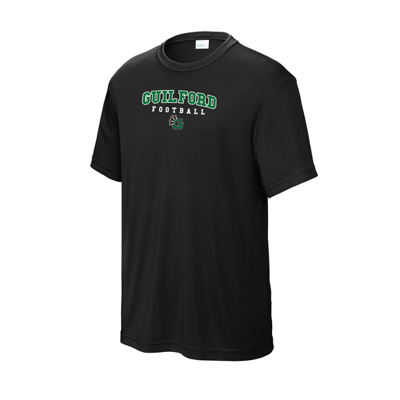 Guilford Football - Black Youth PosiCharge® Competitor™ Tee (Personalized)