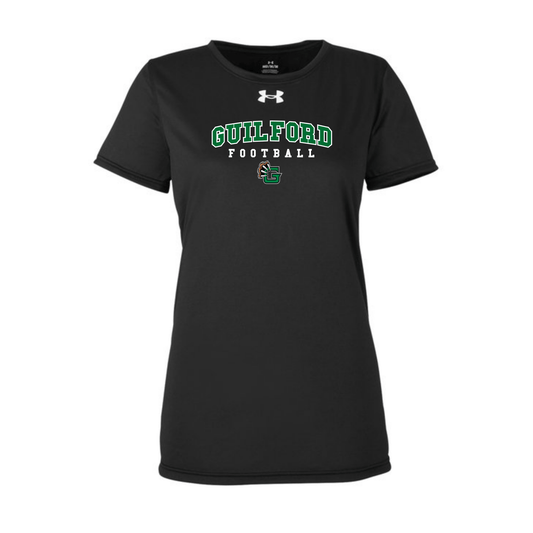 Guilford Football - Black Ladies' Team Tech T-Shirt