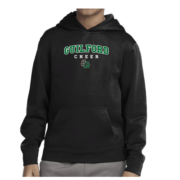 Guilford Cheer - Youth Performance Fleece Hooded Pullover