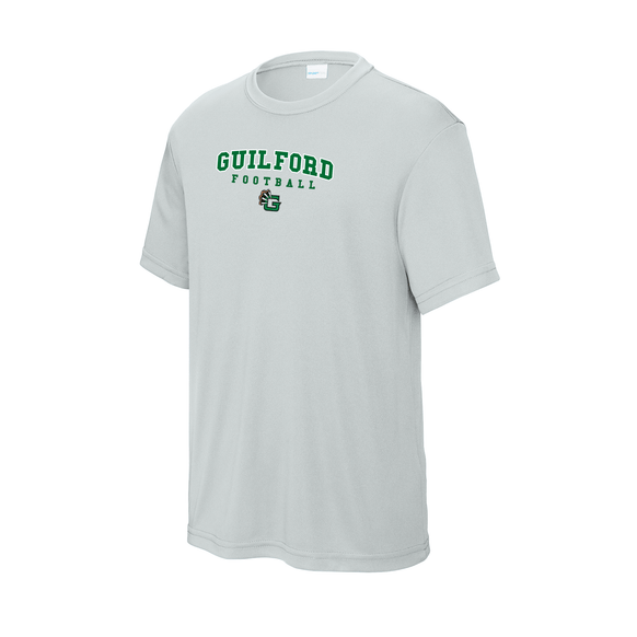 Guilford Football - Grey Youth PosiCharge® Competitor™ Tee (Personalized)