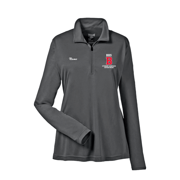 BHS Student Services - Women's Zone Performance Quarter-Zip Pullover (Personalized)
