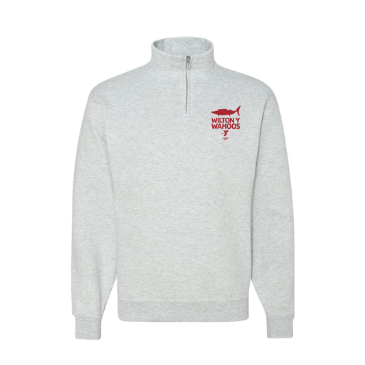 Wilton Y Wahoos - Nublend® Cadet Collar Quarter-Zip Sweatshirt