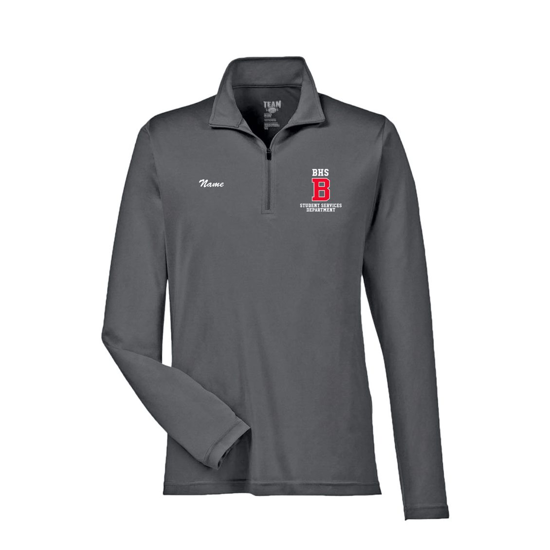 BHS Student Services - Men's Zone Performance Quarter-Zip Pullover (Personalized)