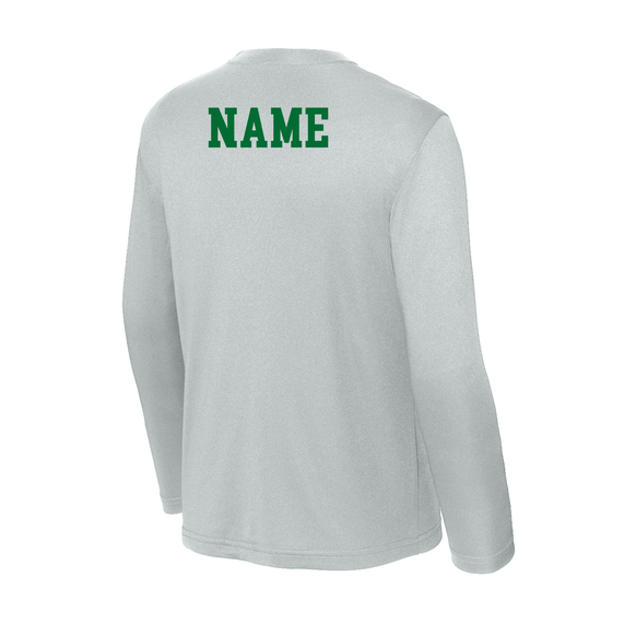 Guilford Football - Grey Youth Long Sleeve PosiCharge® Competitor™ Tee (Personalized)