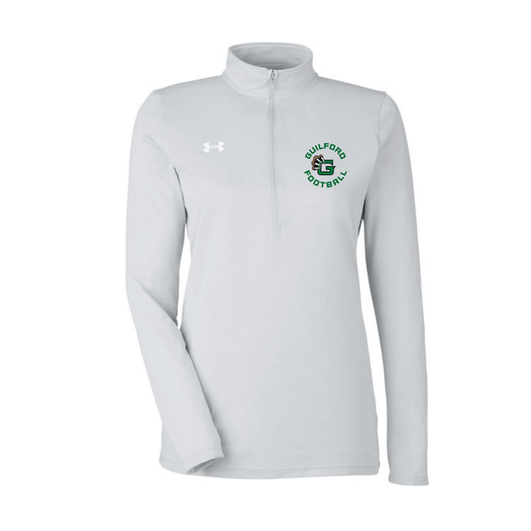 Guilford Football - Grey Ladies' Team Tech Half-Zip