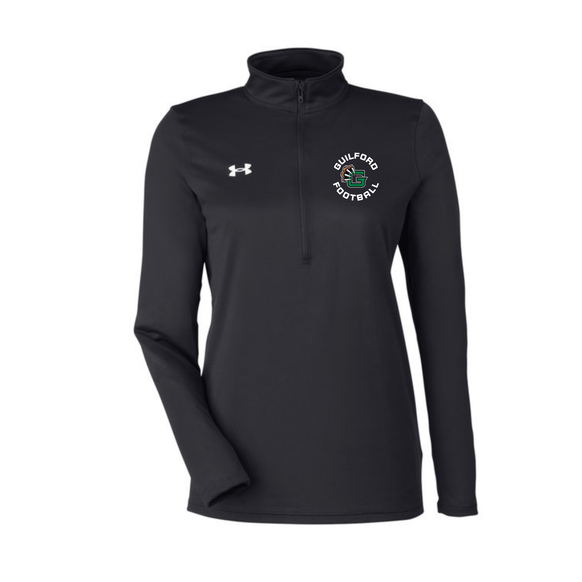 Guilford Football - Black Ladies' Team Tech Half-Zip