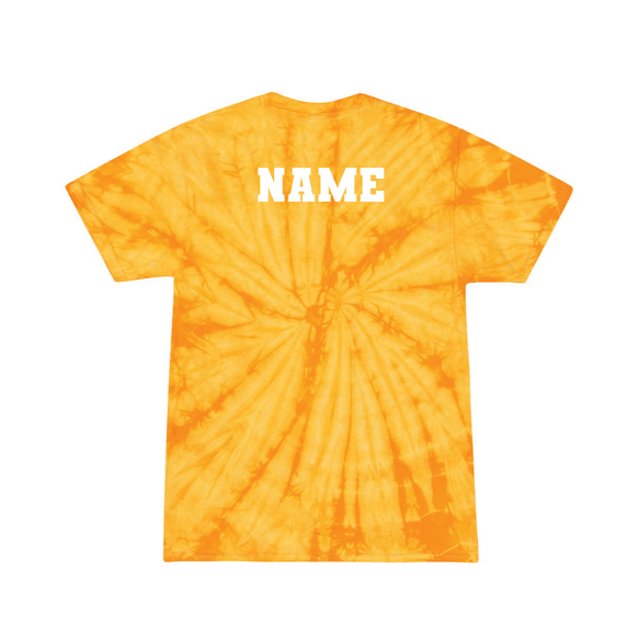 Killingworth Elementary - Spider Gold Youth Multi-Color Tie-Dyed T-Shirt (Personalized)