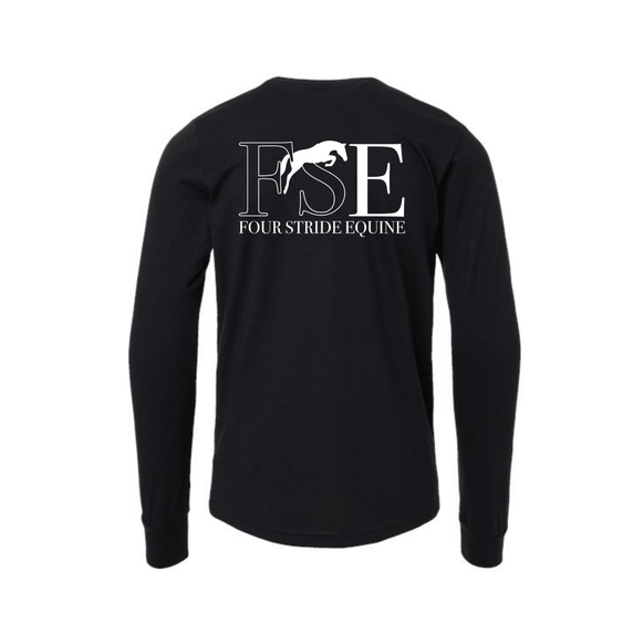 Four Stride Equine - Youth Heather CVC Long Sleeve Tee