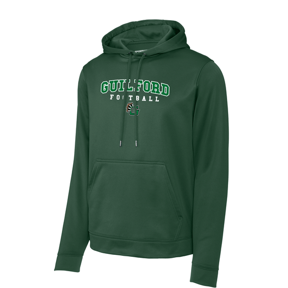 Guilford Football - Forest Green Men's Sport-Wick® Fleece Hooded Pullover