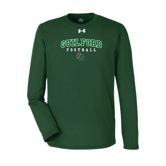 Guilford Football - Forest Green Men's Team Tech Long-Sleeve T-Shirt
