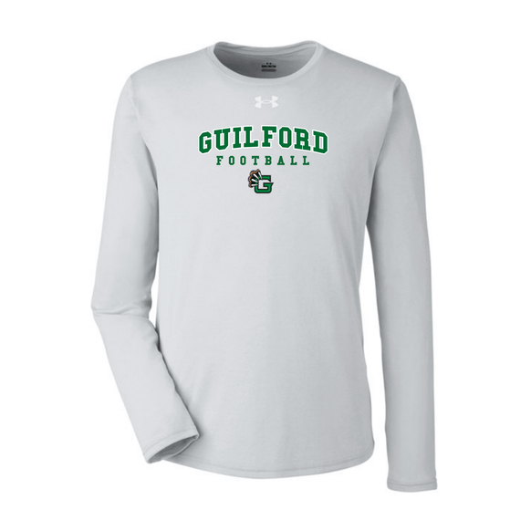 Guilford Football - Grey Men's Team Tech Long-Sleeve T-Shirt