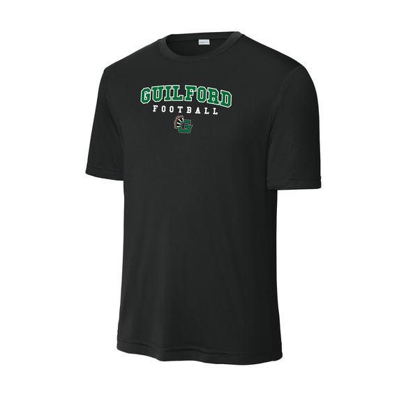 Guilford Football - Black Men's PosiCharge® Competitor™ Tee (Personalized)