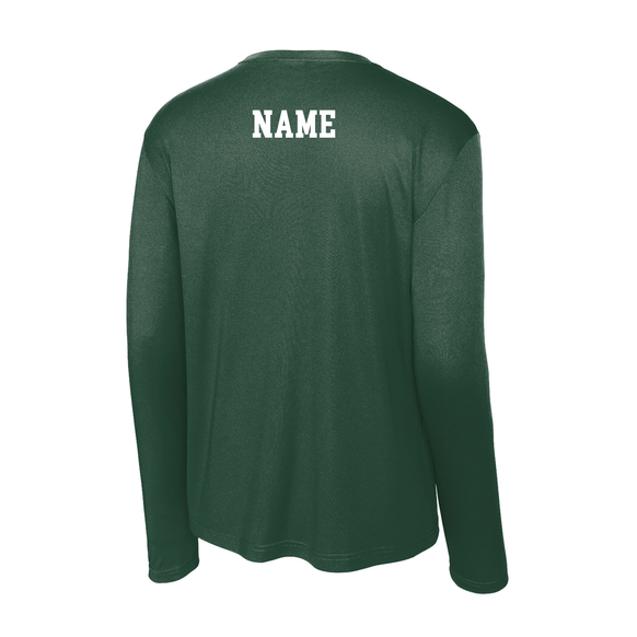 Guilford Football - Forest Green Men's Long Sleeve PosiCharge® Competitor™ Tee (Personalized)