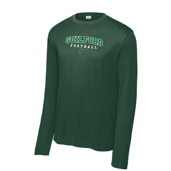 Guilford Football - Forest Green Men's Long Sleeve PosiCharge® Competitor™ Tee (Personalized)