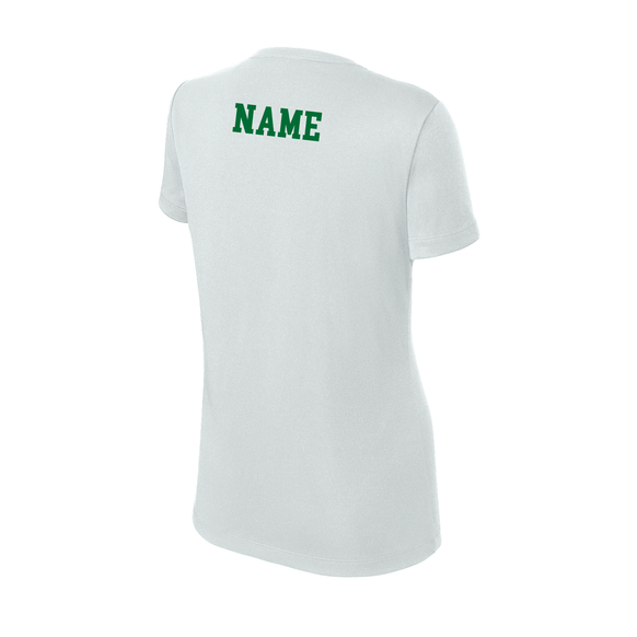 Guilford Football - Grey Ladies PosiCharge® Competitor™ Tee (Personalized)