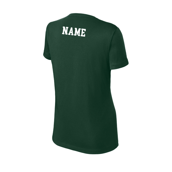 Guilford Football - Forest Green Ladies PosiCharge® Competitor™ Tee (Personalized)