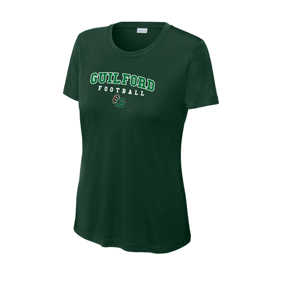 Guilford Football - Forest Green Ladies PosiCharge® Competitor™ Tee (Personalized)