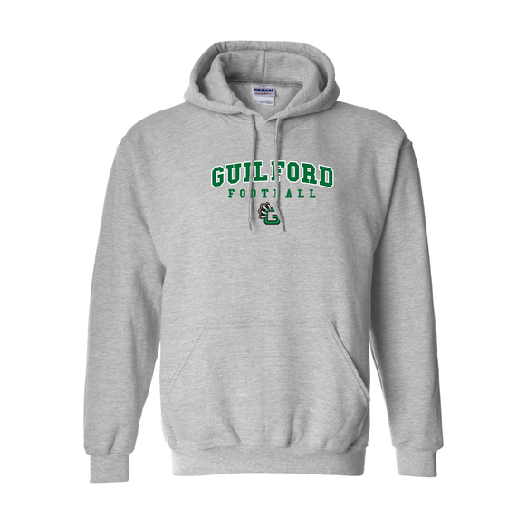 Guilford Football - Grey Men's Heavy Blend™ Hooded Sweatshirt