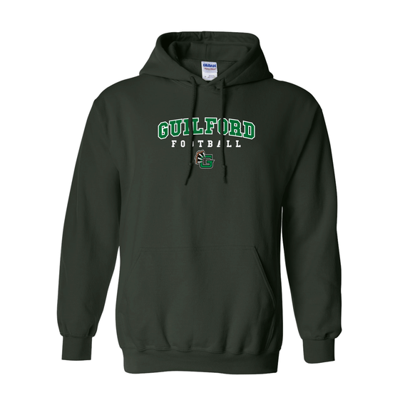 Guilford Football - Forest Green Men's Heavy Blend™ Hooded Sweatshirt