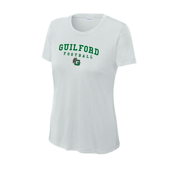 Guilford Football - Grey Ladies PosiCharge® Competitor™ Tee