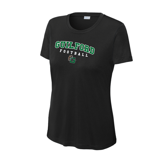 Guilford Football - Black Ladies PosiCharge® Competitor™ Tee