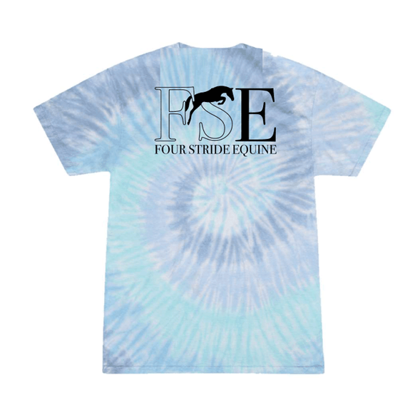 Four Stride Equine - Unisex Multi-Color Tie-Dyed T-Shirt
