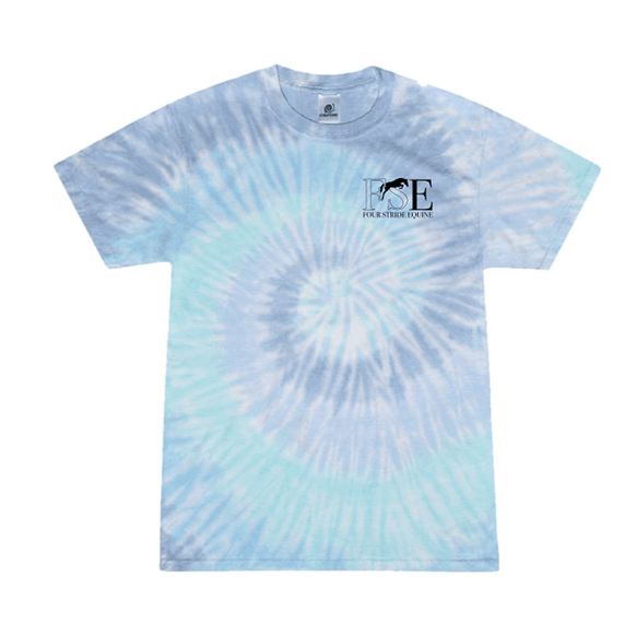 Four Stride Equine - Unisex Multi-Color Tie-Dyed T-Shirt