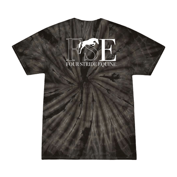 Four Stride Equine - Unisex Multi-Color Tie-Dyed T-Shirt