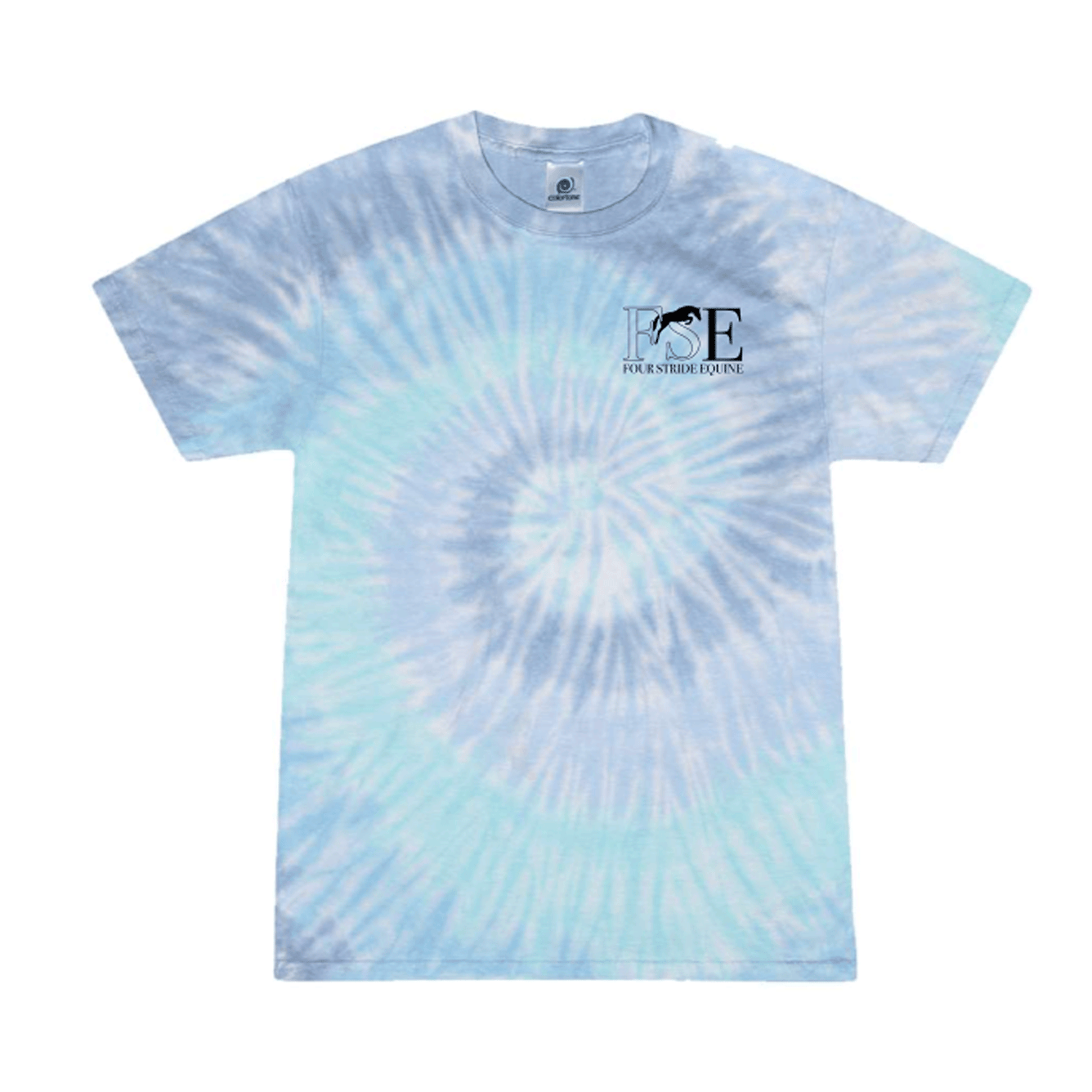 Four Stride Equine - Youth Multi-Color Tie-Dyed T-Shirt