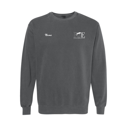 Four Stride Equine - Garment-Dyed Sweatshirt (Personalized)