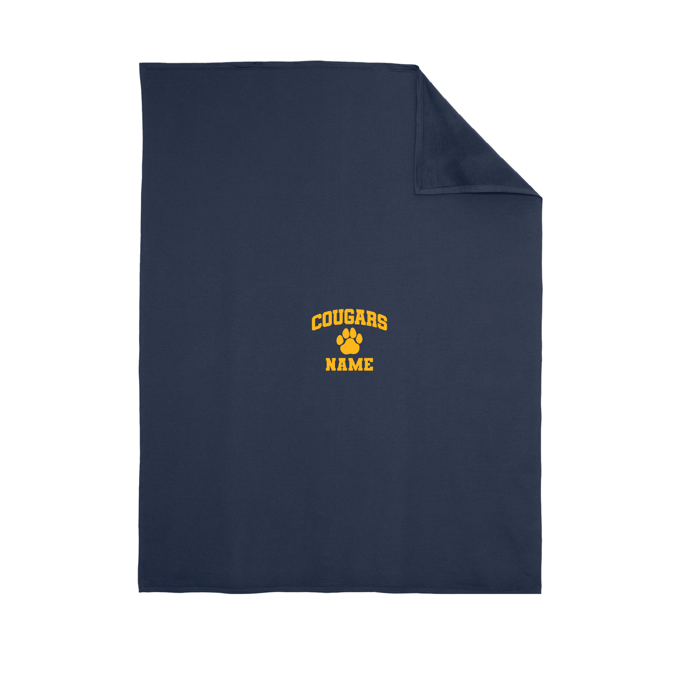 Killingworth Elementary - Navy Oversized Core Fleece Sweatshirt Blanket (Personalized)